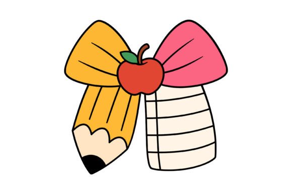 Apple Pencil Teacher Bow Design: A Review for Graphics and Print Templates