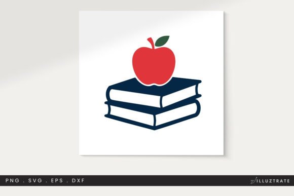 Books with Apple SVG, School Education Review