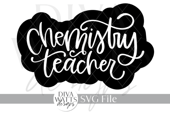 Chemistry Teacher Word Art SVG for Graphics and Crafts