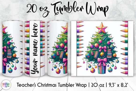 Christmas Teacher Tumbler Wrap, School: Graphics & Tumbler Wraps Review