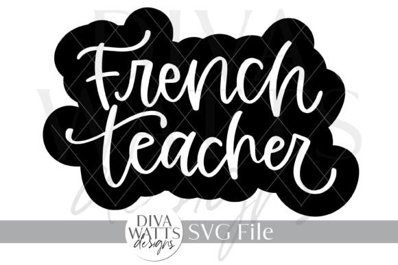 French Teacher Word Illustration SVG Review