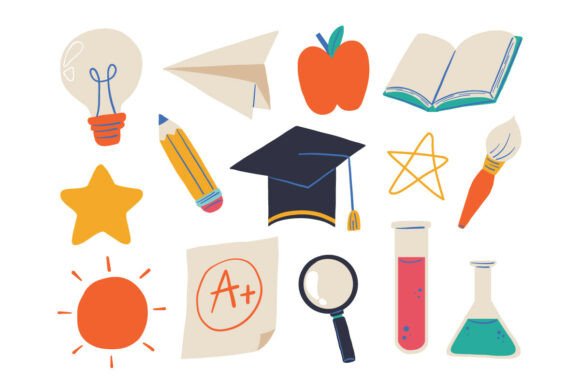 Hand Drawn Education School Collection Graphics and Icons Review