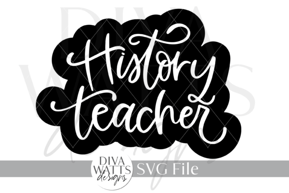 History Teacher Art Illustration SVG for Graphics and Crafts