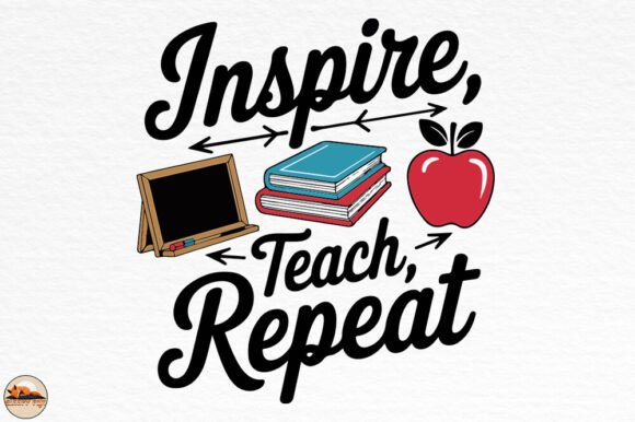 Inspire Teach Repeat Graphics for Crafts & Content